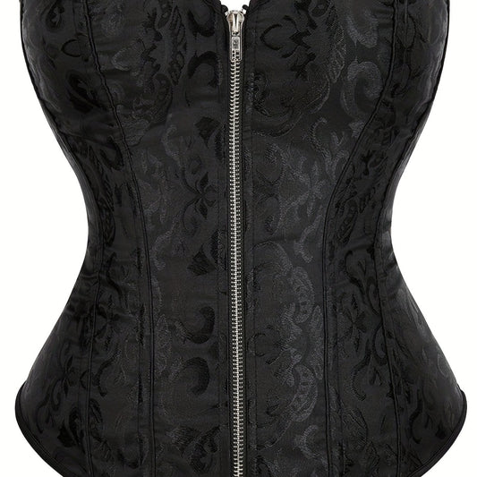 Zipper Waist Shaping Shapewear Bustier Corset Top Women's Underwear