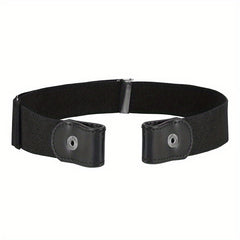Invisible Pants Belt Casual Elastic Jeans Belt PU Leather Belt For Men