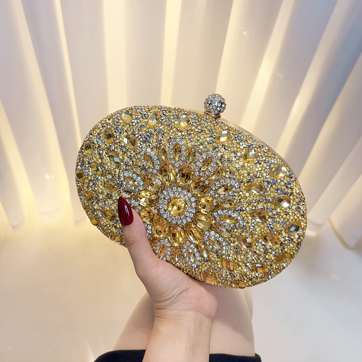 Crystal Acrylic Women Clutch Evening Bag Wedding Ladies Purse