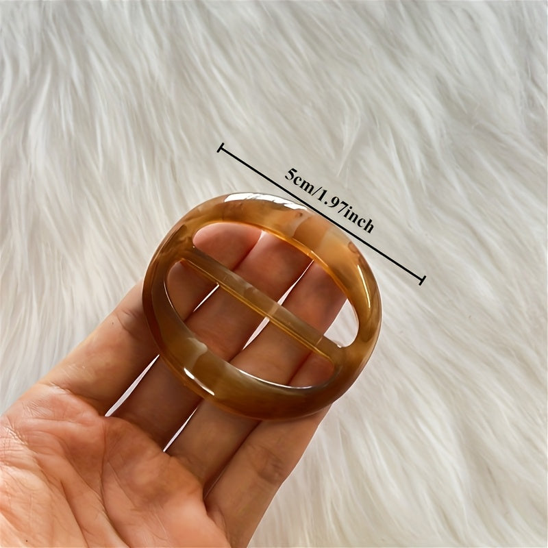 Silk Scarf Clasp for Trench Coat with Belt Buckle