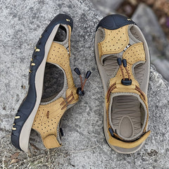 Men's Beach Sandals Round Toe Non-slip Casual Shoes