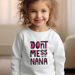 Girls Letters Pattern Crew Neck Long Sleeve Sweatshirt Spring Fall