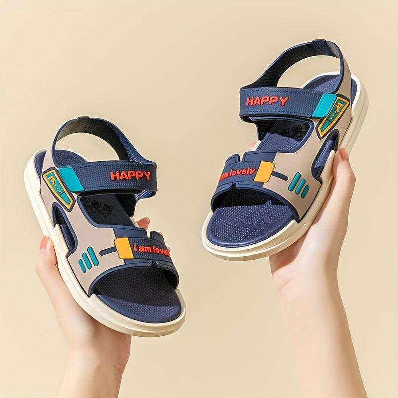 Boys Open Toe Sandals Breathable Lightweight Indoor Outdoor Beach