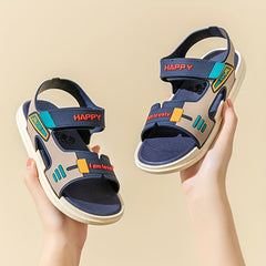 Boys Open Toe Sandals Breathable Lightweight Indoor Outdoor Beach