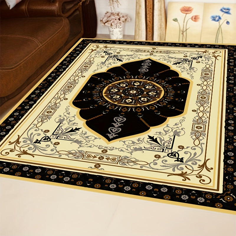 Boho Anti Fatigue Kitchen Rugs Soft Faux Sheepskin Mat