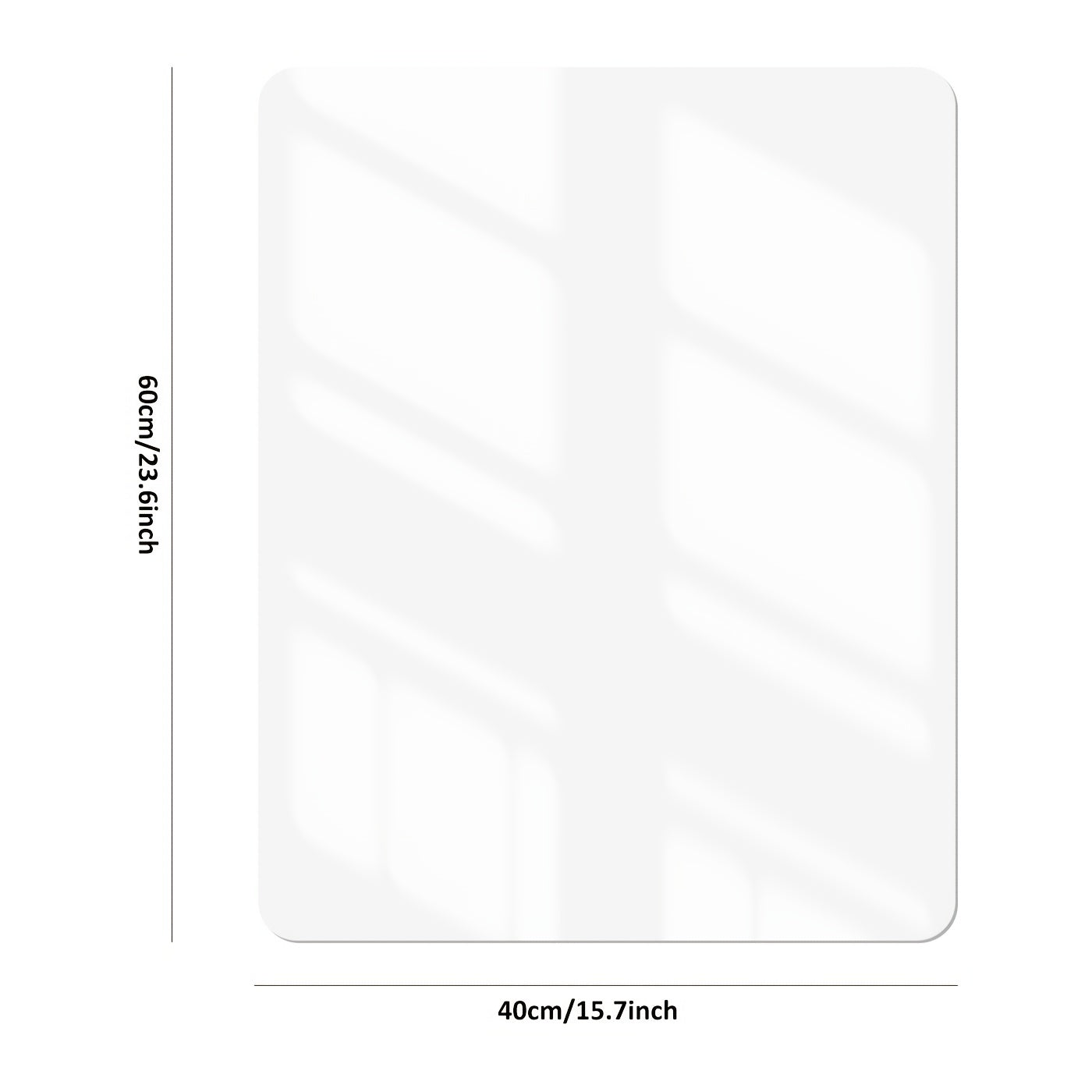 Clear Desk Pad Protector Mat - 1.5mm Thick PVC - Oilproof, Waterproof