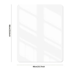 Clear Desk Pad Protector Mat - 1.5mm Thick PVC - Oilproof, Waterproof