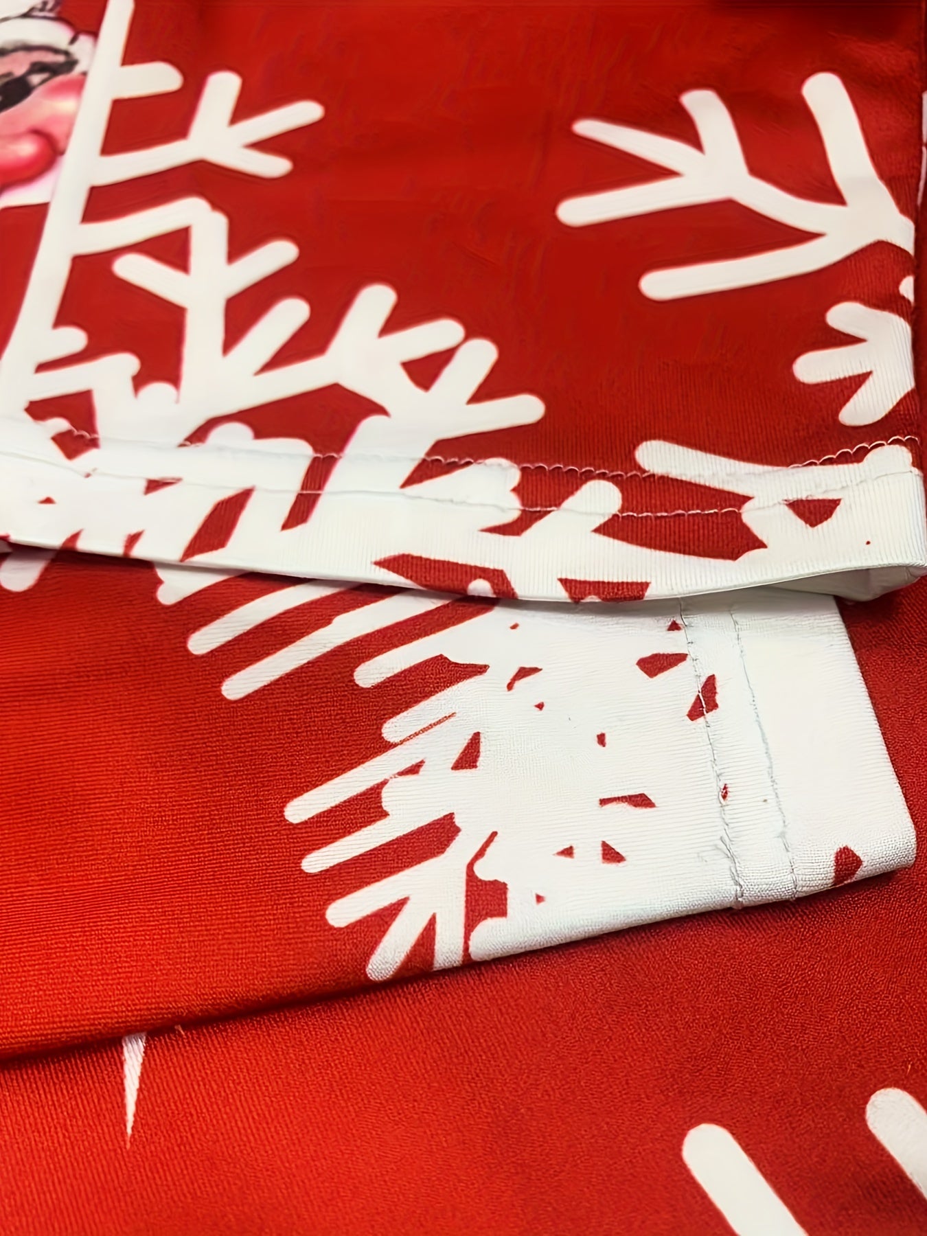 Christmas Cardigan - Santa & Snowflake Print
