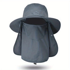 Quick Drying Sun Hat with Face Covering Bucket Hat for Outdoor