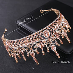 Baroque Rhinestone Crown Hairband Headband Wedding Party Favor