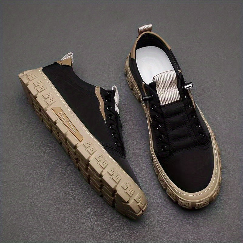 Men's Lace up Skate Shoes Good Grip Canvas Sneakers