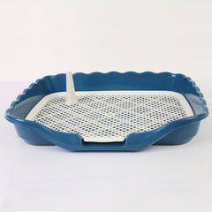 Dog Potty Toilet with Pee Post and Pad Holder