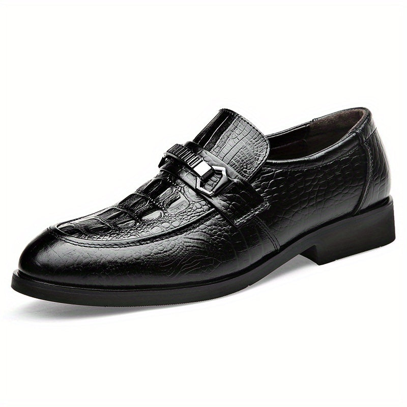 Men's Crocodile Embossed Oxford Shoes Dress Shoes For Wedding Business