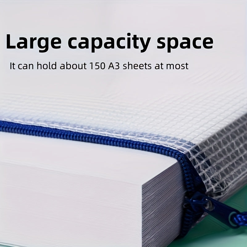 100pcs Mesh File Bag File Storage Bag Office Supplies