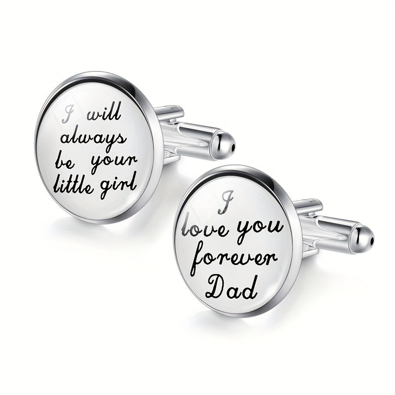 Father Wedding Cufflinks I Love You Forever Dad Always Be Your Little Girl