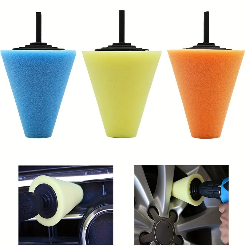 Car Wheel Hub Buffing Sponge Pads Automotive Care Tool