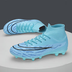 Men's High Top AG Football Cleat Non Slip Professional Outdoor Soccer Cleats