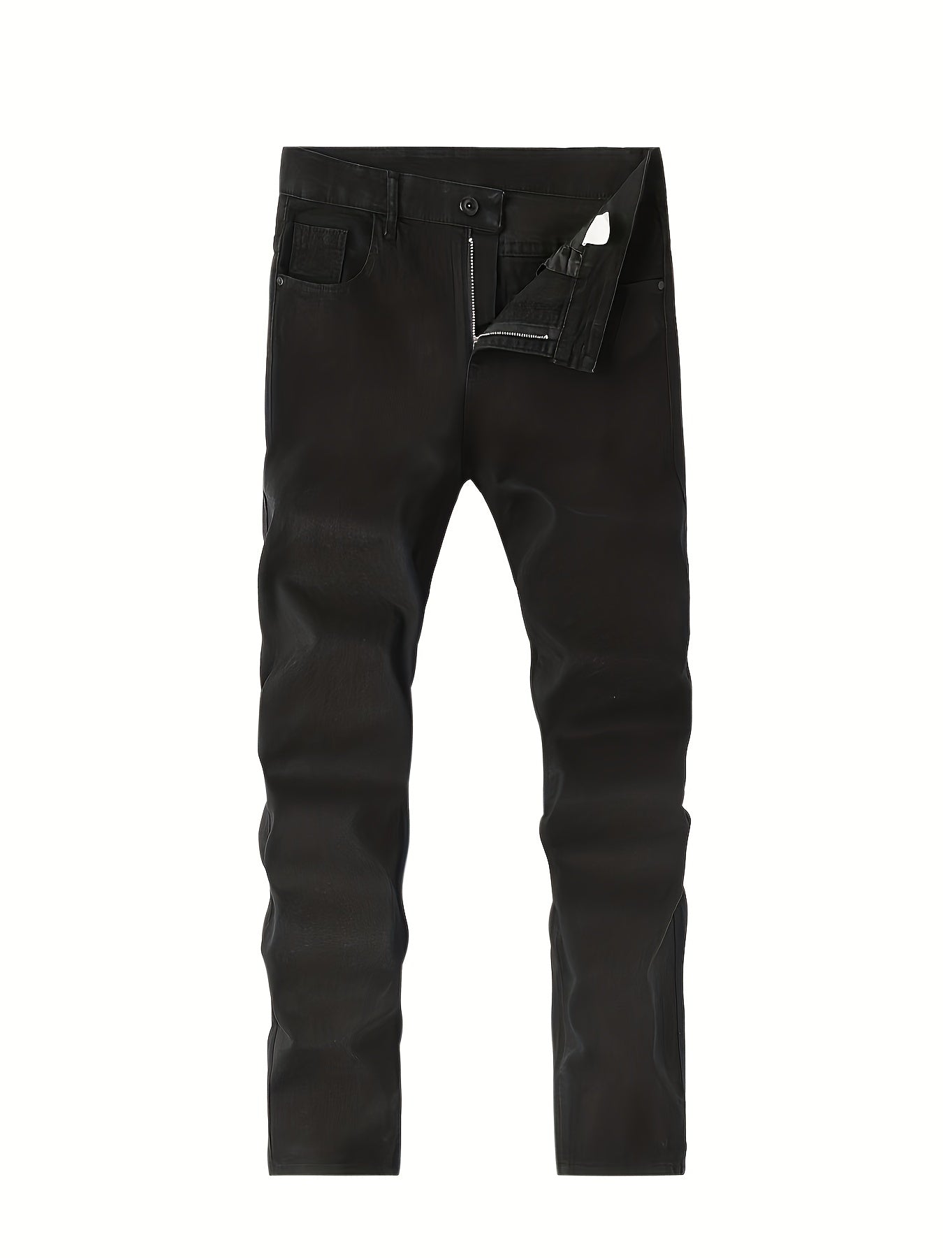 Men's Slim Fit Straight Leg Jeans Casual Street Style Medium Stretch Denim Pants