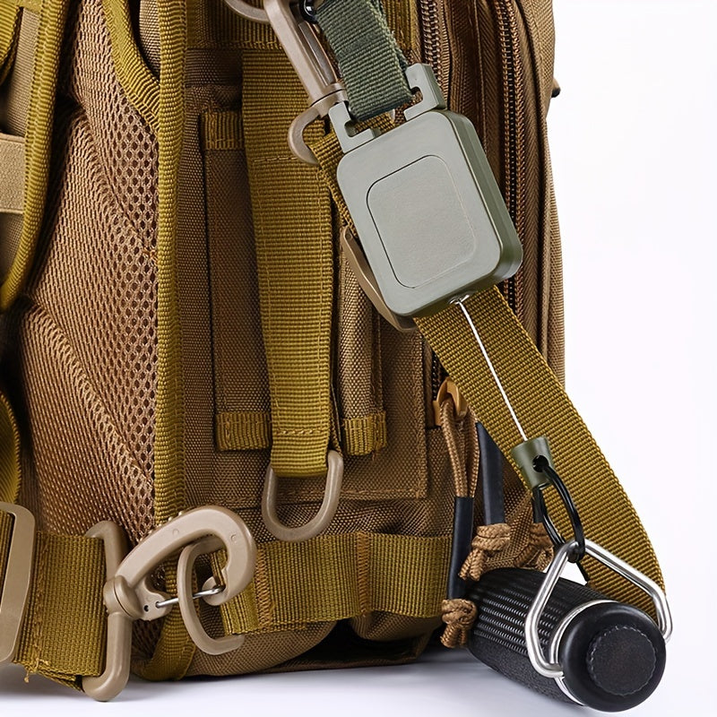 Retractable Backpack Hanging Buckle Keychain Keyring Outdoor Tool