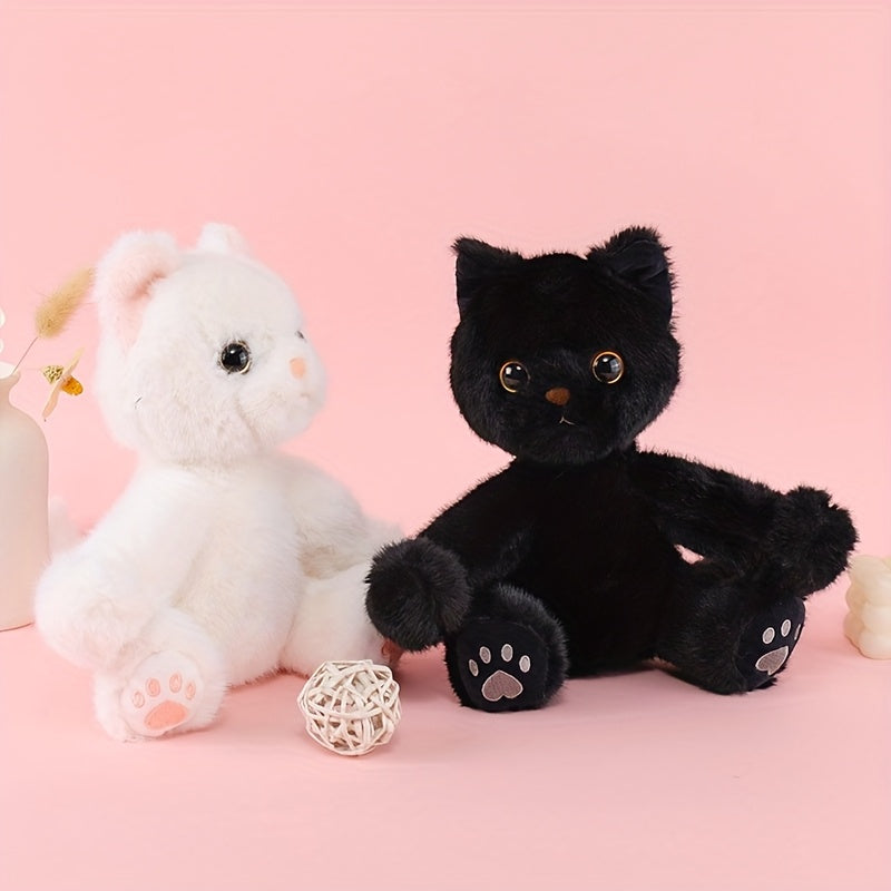 84in Cat & Cat Plush Toy Soft Stuffed Animal w/ Expressive Eyes