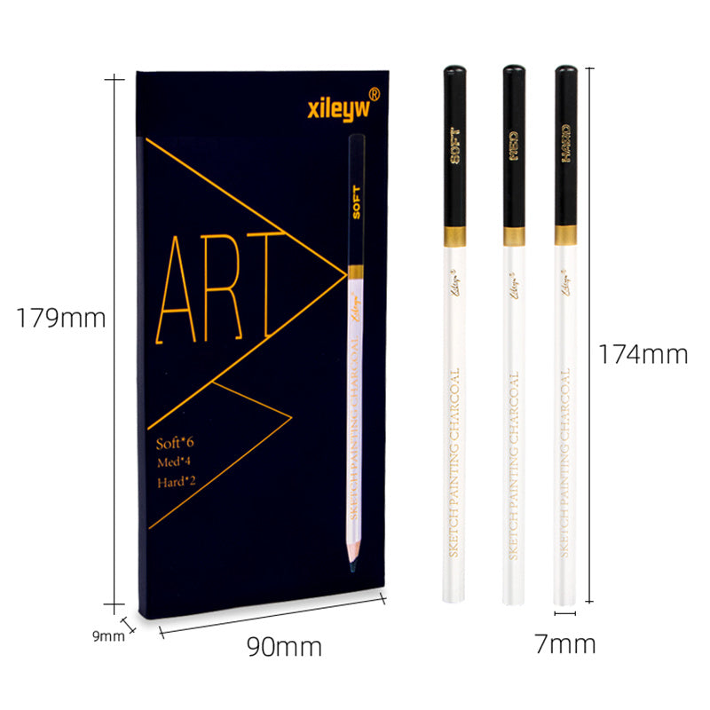 12pcs Sketch Charcoal Pencil Set Art Student Exclusive Sketch