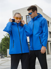 Women's Thermal Windproof Jacket Waterproof Hooded Windbreaker