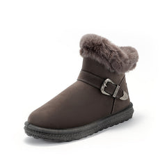 Women's Winter Snow Boots Cozy Ankle High Slip On Insulated Shoes
