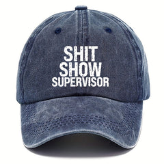 Vintage Distressed Baseball Cap Funny Letter Print Unisex Outdoor Accessory