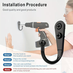 Heavy Duty Metal Double Hooks for Towels and More