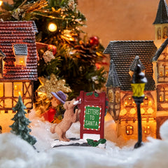 1pc Christmas Village Accessories Yard Decoration Holiday Supplies