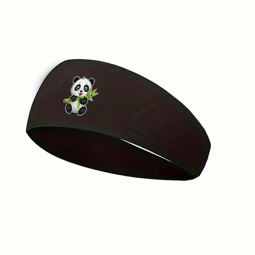 Men's Panda Sports Headbands Mesh Sweat Bands for Fitness, Yoga, Run