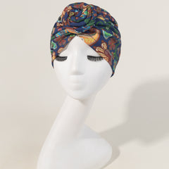Pre-tied Print Turban Head Wrap Cap Head Wrap Print Scrunchie Turbans Beanie