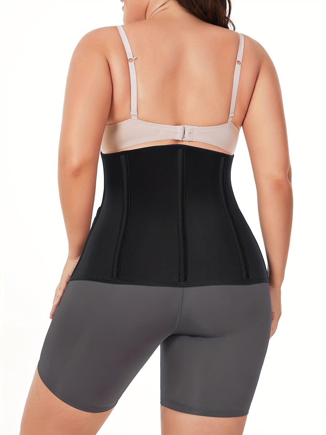 2 Pack Plus Size Sports Shapewear Set Women's Plus Tummy Control Waist Belt