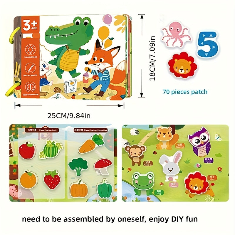 Interactive Cognitive Busy Book for Kids