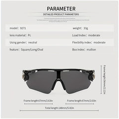Men's Single Lens Sports Sunglasses Windproof Goggles UV Protection