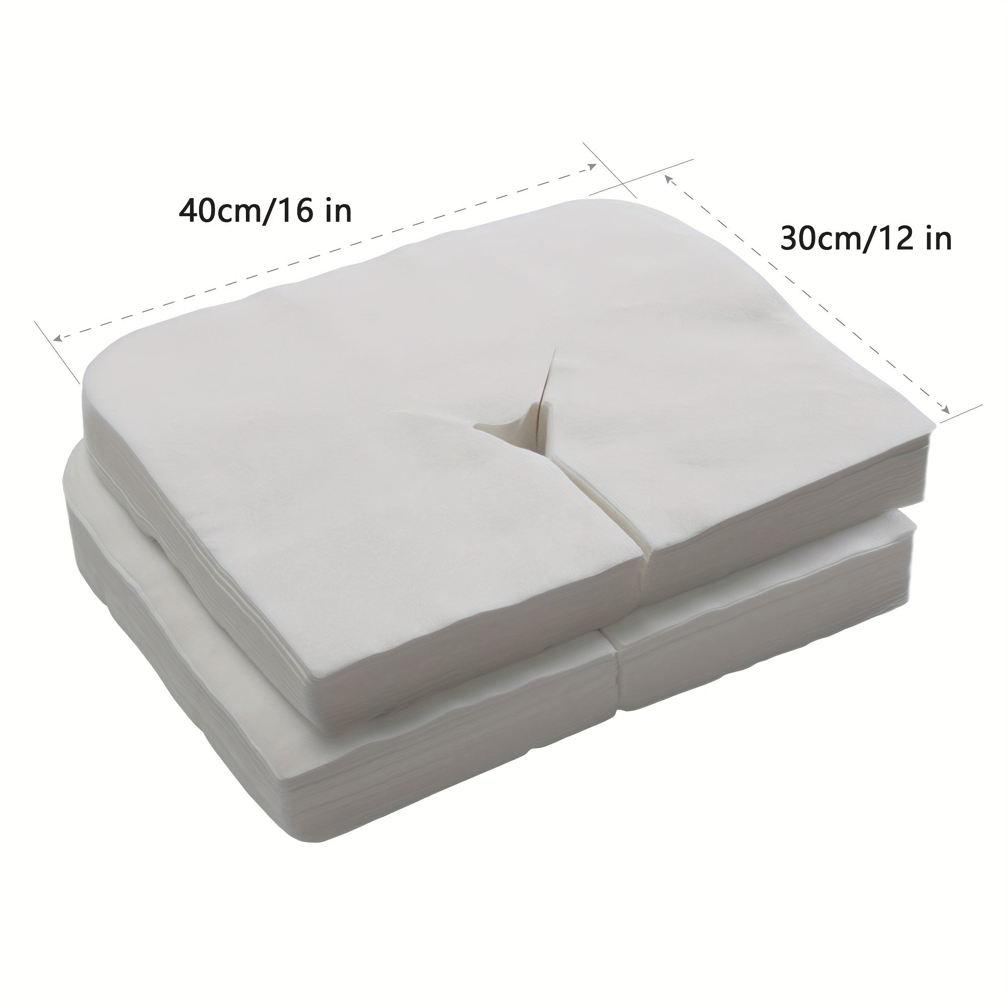 100pcs Disposable Massage Headrest Pads Face Cradle Covers