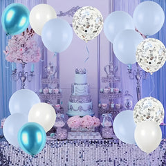 50pcs 30 Light Balloons Confetti Metallic Balloons For Party Decor