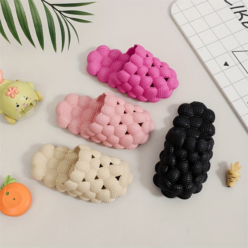 Comfy Solid Slippers for Boys and Girls Non Slip Lightweight