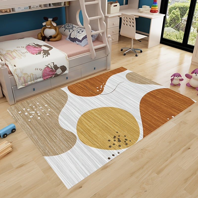 Fluffy Faux Wool Area Rug Non-slip Large Carpet for Living Room Bedroom