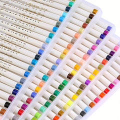 Watercolor Brush Pen Set 120 Colors Real Brush Tips Washable Non-toxic