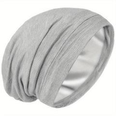 Men's Single Layer Satin Nightcap with Cotton Outer and Silk Satin Inner