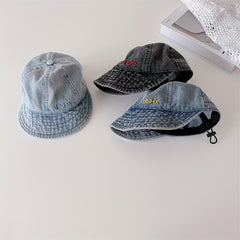 Kids Sunshade Bucket Hat for Outdoor Travel