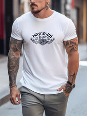 Men's Casual Street Style Round Neck Tee Shirt