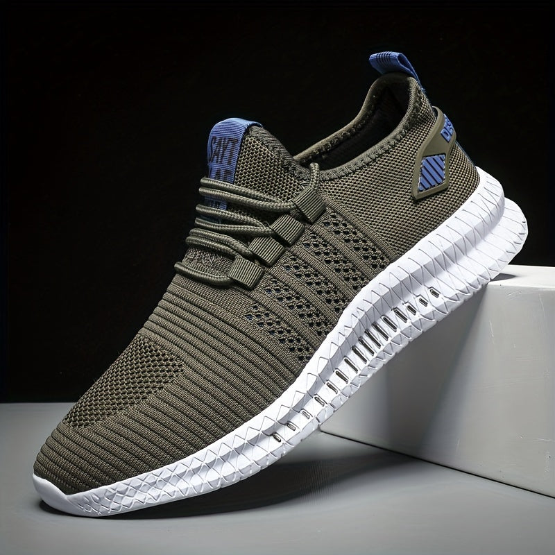 Men's Striped Lightweight Casual Shoes for Traveling Hiking