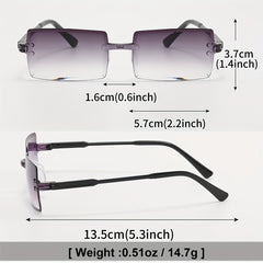 4 Pairs Square Frame Conjoined Sunglasses For Men And Women