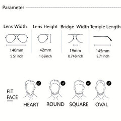Minimalist Glossy Half frame Glasses