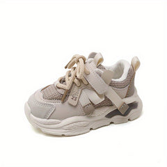Kids' Stylish Running Shoes - Breathable Mesh, Shock Absorption