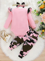 Comfy MOMMY'S LITTLE GIRL Print Outfit Set