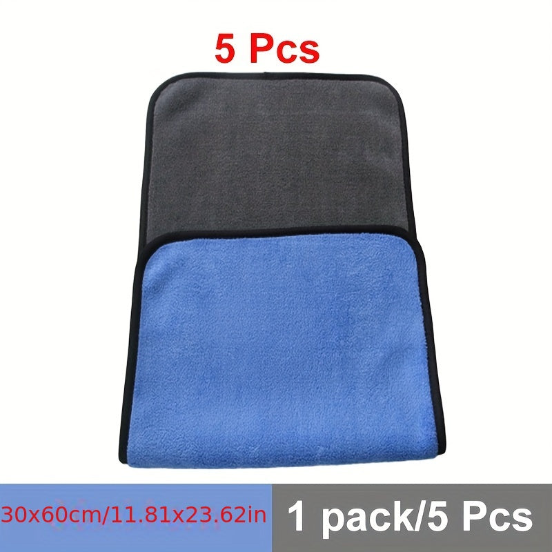 5pcs Microfiber Towels for Car Detailing Cleaning - Car Drying, Car Wash Cloth
