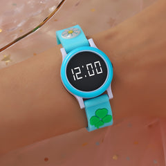4-Leaf Clover Casual LED Wrist Watch Kids Accessories